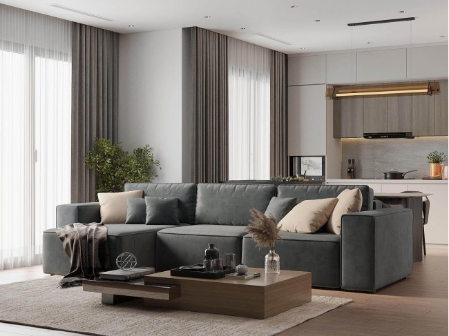 Диван угловой Фессалия Левый фото