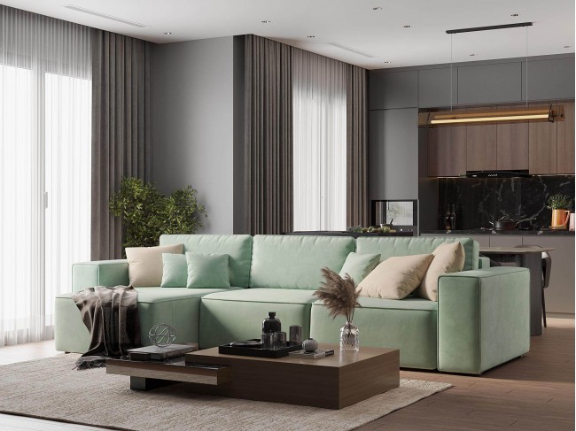 Диван угловой Фессалия Левый фото