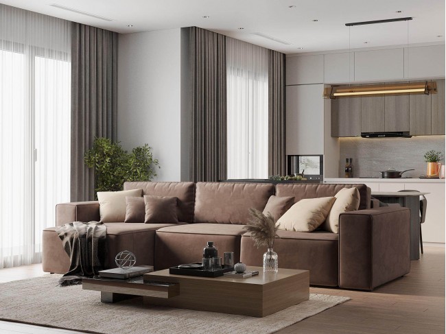 Диван угловой Фессалия Левый фото