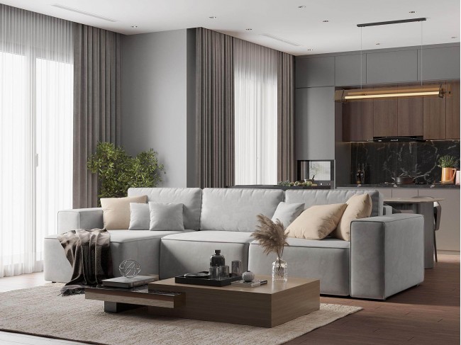 Диван угловой Фессалия Левый фото