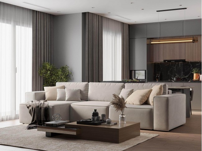 Диван угловой Фессалия Левый фото