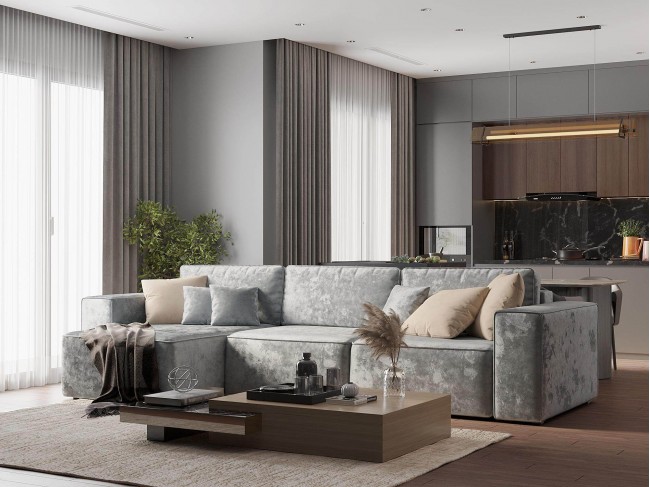 Диван угловой Фессалия Левый фото