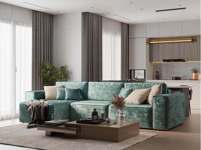 Диван угловой Фессалия Левый фото